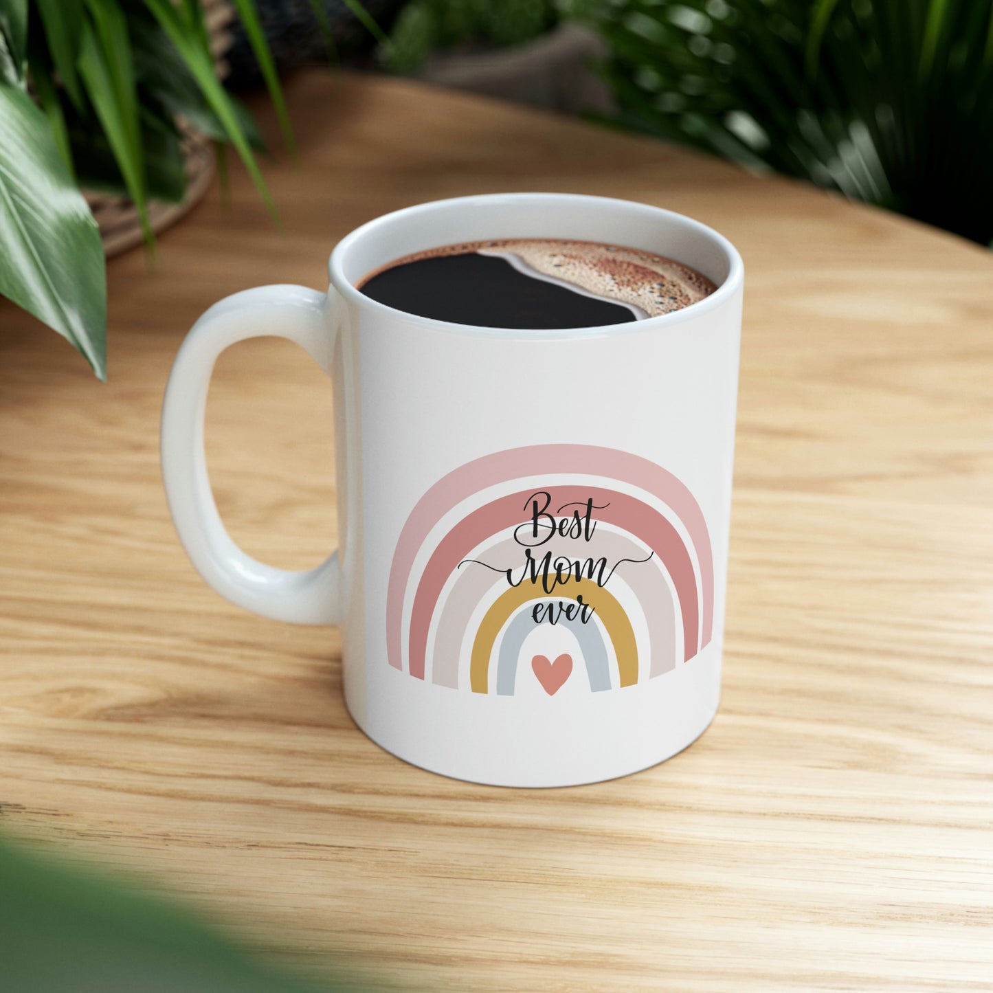 Mom Mothers Day Rainbow Mug